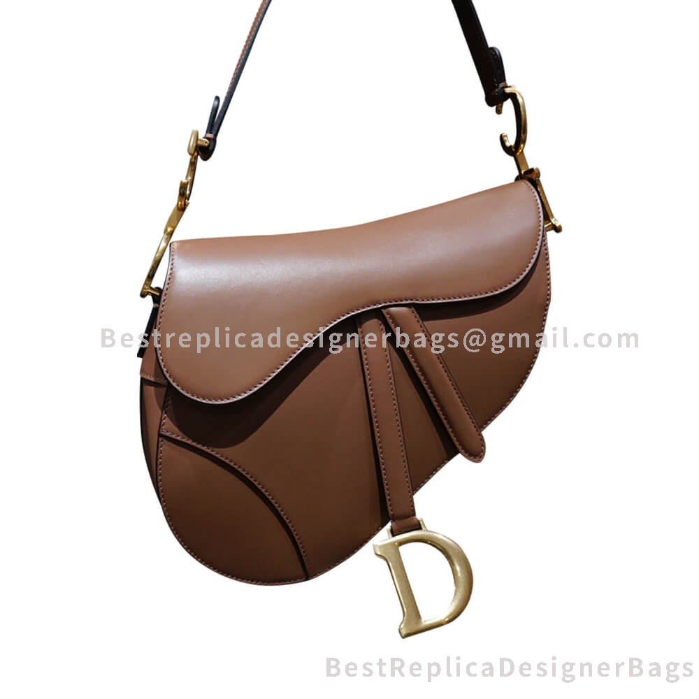 Dior Saddle Bag In Caramel Calfskin